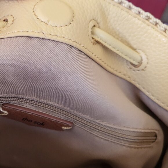 The Sak Yellow Ivy Drawstring Crossbody/Shoulder Bag - Picture 5 of 8